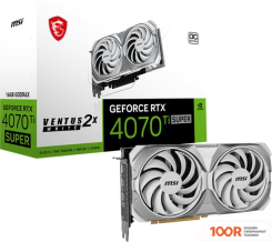 Видеокарта MSI GEFORCE RTX 4070 TI SUPER 16G VENTUS 2X WHITE OC (30202)
