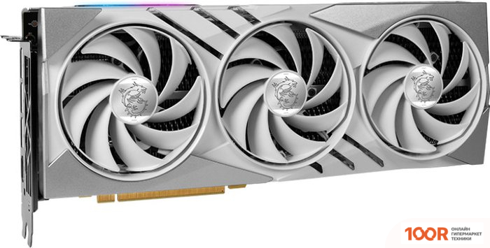 Видеокарта MSI GEFORCE RTX 4070 GAMING X SLIM WHITE 12G (30177)