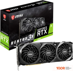 Видеокарта MSI GEFORCE RTX 3080 VENTUS 3X PLUS 10G OC LHR (30129)