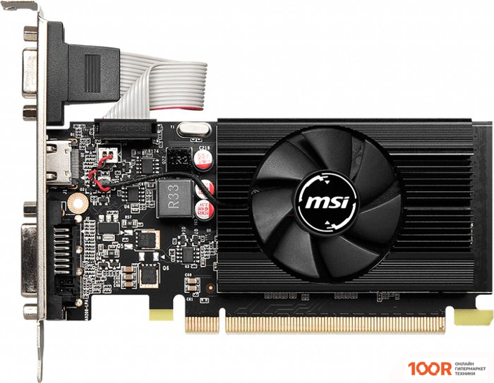 Видеокарта MSI GEFORCE GT 730 2GB DDR3 N730K-2GD3/LP (29980)
