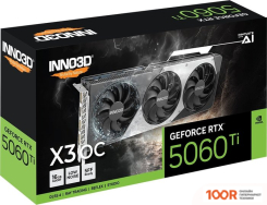Видеокарта Inno3D GEFORCE RTX 5060 TI 16GB TWIN X3 OC N506T3-16D7X-191073L (29839)