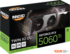 Видеокарта Inno3D GEFORCE RTX 5060 TI 16GB TWIN X2 OC N506T2-16D7X-191073N (29837)