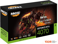 Видеокарта Inno3D GEFORCE RTX 4070 X3 OC N40703-126XX-185252L (29816)