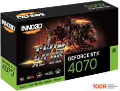 Видеокарта Inno3D GEFORCE RTX 4070 TWIN X2 OC N40702-126XX-185252N (29813)