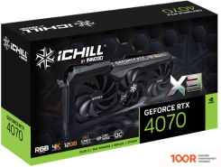 Видеокарта Inno3D GEFORCE RTX 4070 ICHILL X3 C40703-126XX-186148H (29797)