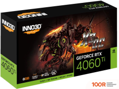 Видеокарта Inno3D GEFORCE RTX 4060 TI 8GB X3 OC N406T3-08D6X-171153L (29791)