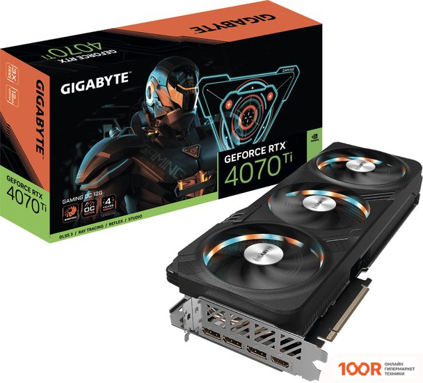 Видеокарта Gigabyte GEFORCE RTX 4070 TI GAMING OC 12G GV-N407TGAMING OC-12GD (29550)