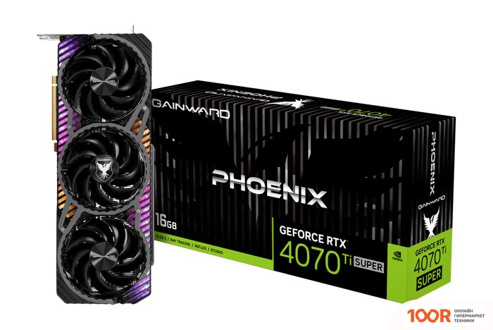 Видеокарта Gainward GEFORCE RTX 4070 TI SUPER PHOENIX NED47TS019T2-1043X (29269)