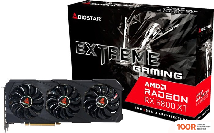Видеокарта BIOSTAR RADEON RX 6800 XT 16GB GDDR6 VA68T6TMP2 (28971)