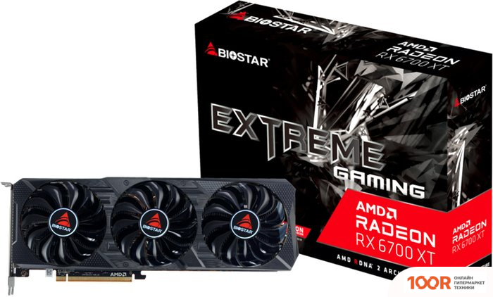 Видеокарта BIOSTAR RADEON RX 6700 XT 12GB GDDR6 VA67T6TML9 (28967)