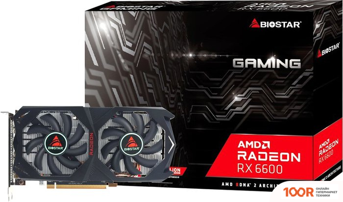 Видеокарта BIOSTAR RADEON RX 6600 8GB GDDR6 VA6606RM81 (28964)