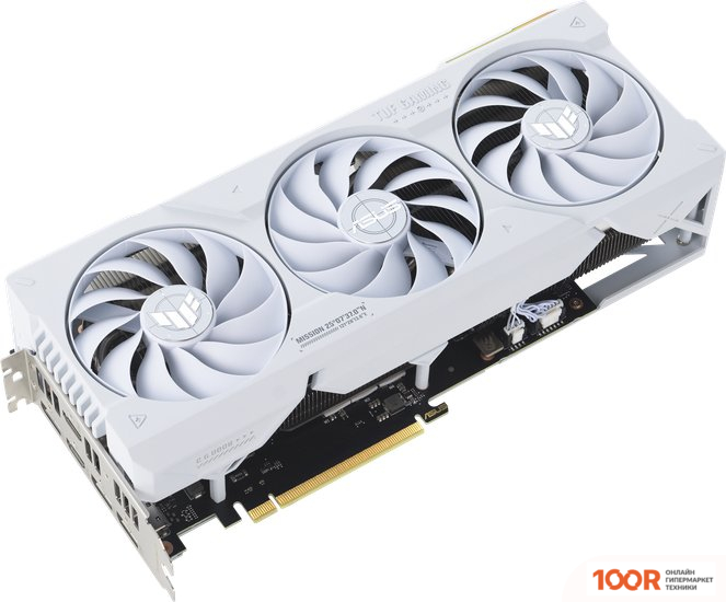 Видеокарта ASUS TUF GAMING GEFORCE RTX 4070 TI SUPER 16GB GDDR6X WHITE OC EDITION TUF-RTX4070TIS-O16G-WHITE-GAMING (28877)