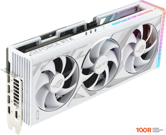 Видеокарта ASUS ROG STRIX GEFORCE RTX 4080 16GB GDDR6X WHITE OC EDITION ROG-STRIX-RTX4080-O16G-WHITE (28805)