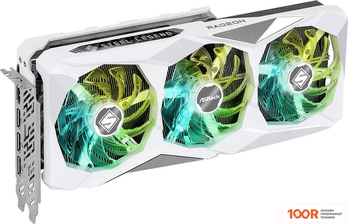 Видеокарта ASRock RADEON RX 7800 XT STEEL LEGEND 16GB OC RX7800XT SL 16GO (28527)