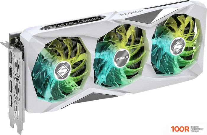 Видеокарта ASRock RADEON RX 7600 XT STEEL LEGEND 16GB OC RX7600XT SL 16GO (28519)