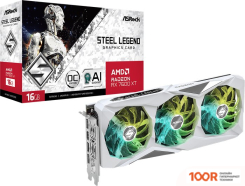 Видеокарта ASRock RADEON RX 7600 XT STEEL LEGEND 16GB OC RX7600XT SL 16GO (28519)