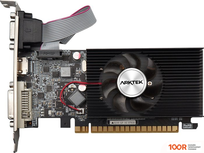 Видеокарта Arktek GEFORCE GT210 1GB DDR3 AKN210D3S1GL1 (28438)