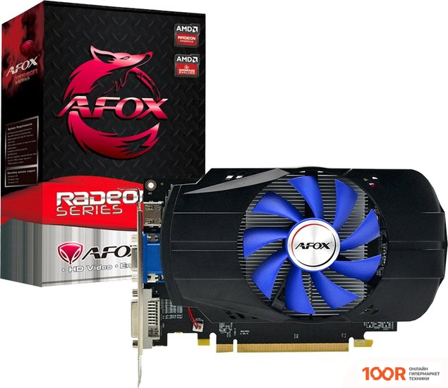 Видеокарта AFOX RADEON R7 350 2GB GDDR5 AFR7350-2048D5H4-V3 (28382)