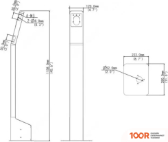Uniview EP-S31-W-NB ПЬЕДЕСТАЛ ДЛЯ НАПОЛЬНОГО МОНТАЖА ТЕРМИНАЛА РАСПОЗНАВАНИЯ ЛИЦ OET-213H-BTS1 (28219)