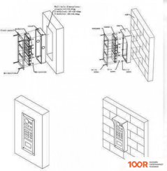 Dahua DHI-VTOF003 МЕТАЛЛИЧЕСКАЯ РАМКА ДЛЯ 3-Х МОДУЛЕЙ (27914)