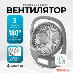 Вентилятор Evolution AIRLEAF AL-101 (СЕРЫЙ) (26678)
