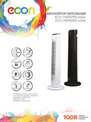 Вентилятор Econ ECO-TWFR2910 (ЧЕРНЫЙ) (26557)
