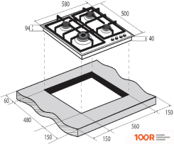 Варочная панель ZUGEL ZGH601X (26246)