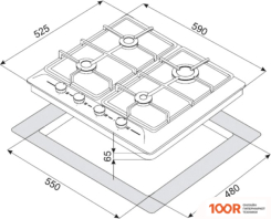 Варочная панель ZorG BLC FDW RCR (EMY) (26142)
