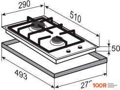 Варочная панель Zigmund & Shtain G 14.3 S (26050)