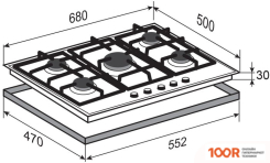 Варочная панель Zigmund & Shtain G 12.7 B (26047)