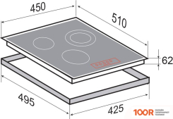 Варочная панель Zigmund & Shtain CN 37.4 B (26028)