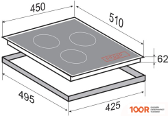 Варочная панель Zigmund & Shtain CI 33.4 W (25996)