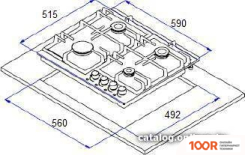 Варочная панель Weissgauff HGG 641 WEB (25766)