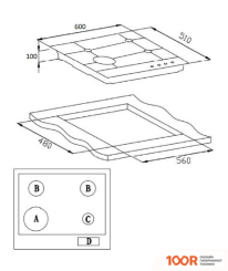 Варочная панель Weissgauff HGG 640 XR (25752)