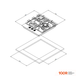 Варочная панель Weissgauff HGG 451 WGB (25729)