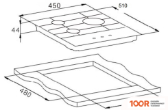 Варочная панель Weissgauff HGG 451 BGH NANO GLASS (25723)