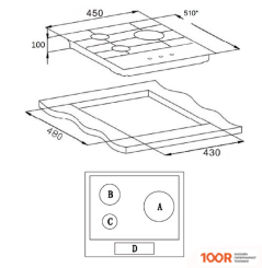 Варочная панель Weissgauff HGG 430 XR (25711)