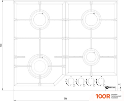 Варочная панель Schtoff H6034C16IS BLACK (25194)