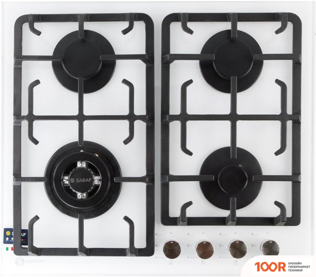 Варочная панель Schtoff H 6026 P13 IS (БЕЛОЕ СТЕКЛО) (25184)