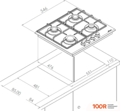 Варочная панель Monsher MHG 61 BG (24816)
