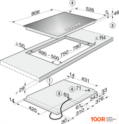 Варочная панель Miele KM 3034-1 (24736)