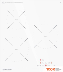 Варочная панель Meferi MIH453WH POWER (24623)