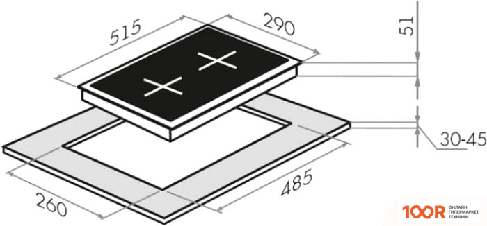 Варочная панель MAUNFELD EGHG.32.63CBG/G (24512)