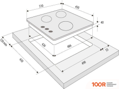 Варочная панель Krona TORDO 45 IX (23947)