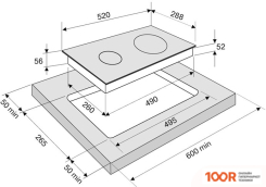 Варочная панель Krona REMO 30 BL (23934)