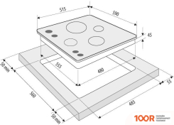 Варочная панель Krona PARTITA 60 AN (23929)