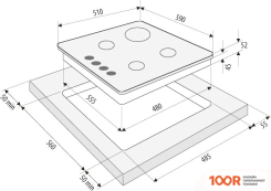 Варочная панель Krona ORTICA 60 WH (23925)