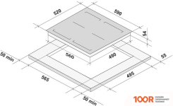 Варочная панель Krona ETERNO 60 BL (23867)