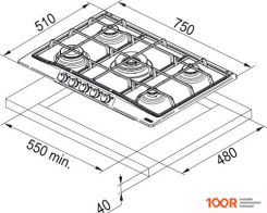 Варочная панель Franke FCH 750 OA 106.0696.853 (22534)