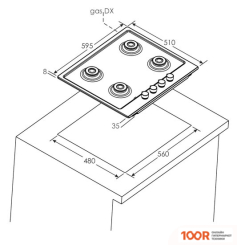Варочная панель Candy CHG6BF4WPXW (21988)